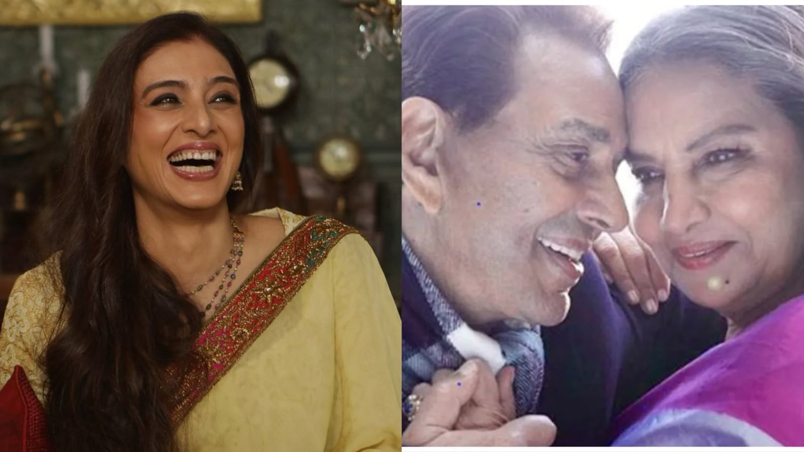 Shabana Azmi says Tabu teases that her Rocky Aur Rani kiss with Dharmendra  has 'shaken' industry: 'Actors your age saying they'll do film if there's  kiss in it' | Bollywood News -