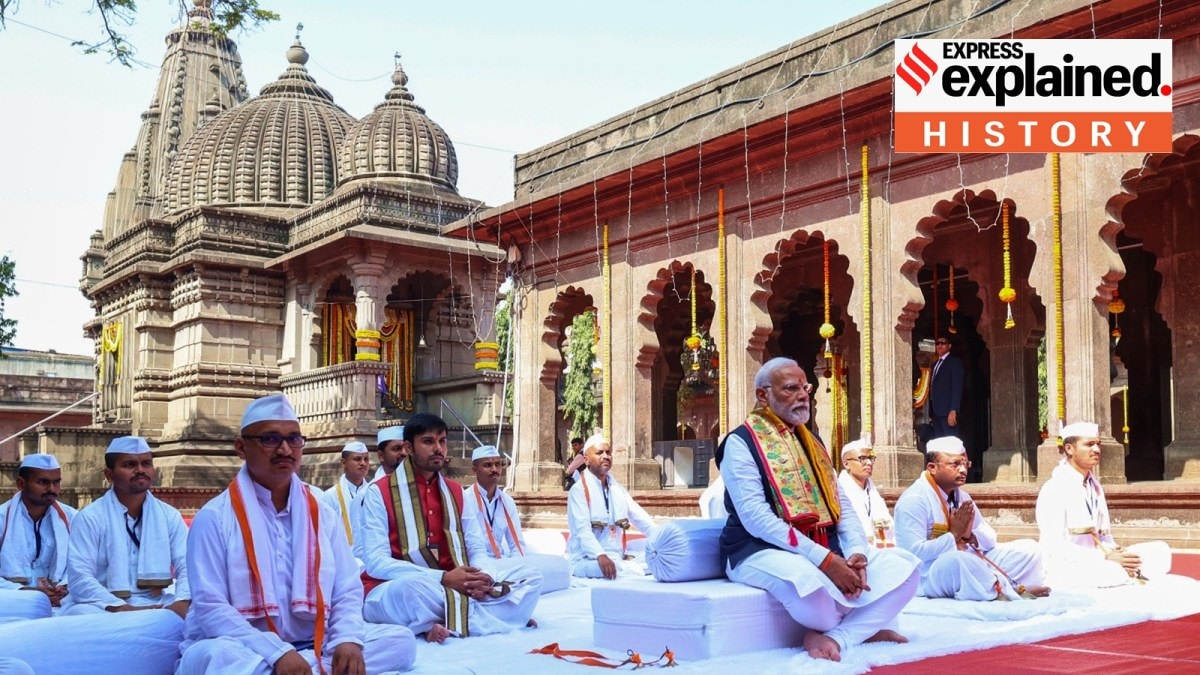 Prime Minister Narendra Modi at the Shree Kalaram Temple.