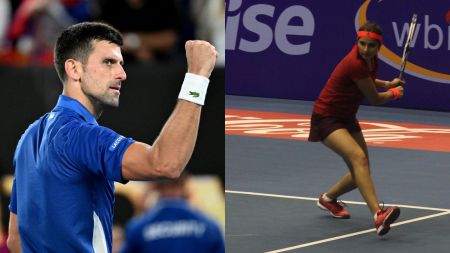 Novak and SaniaNovak Djokovic (left) told Sania Mirza that he wants more kids to take up tennis as a sport in India. (AP | Express file)