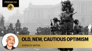 Rehearsal for the Republic Day Parade 2024, in New Delhi, Sunday, Jan. 21, 2024.