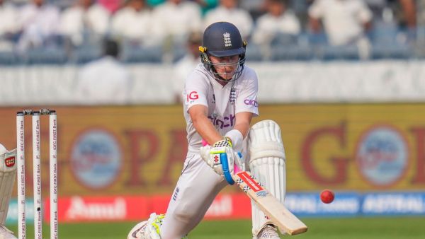 IND vs ENG: Ollie Pope celebrates in Hyderabad
