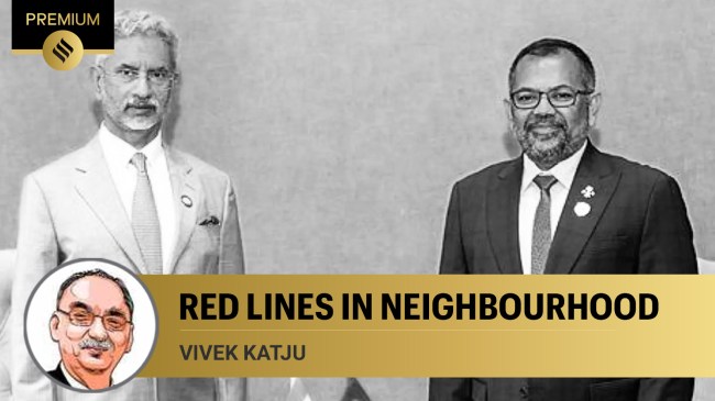 External Affairs Minister S Jaishankar meets his Maldives counterpart Moosa Zameer, in Kampala on the sidelines of the NAM summit on January 18. PTI