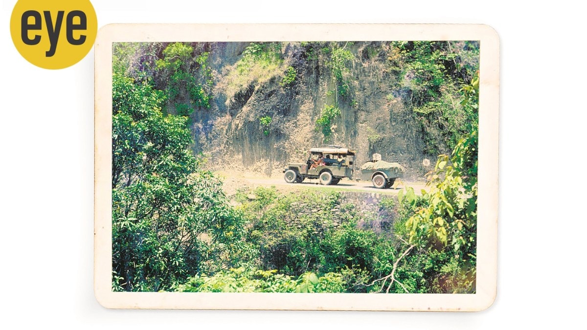 Our 1954 Willy's Jeep on a forest road (Credit: RC Alter)