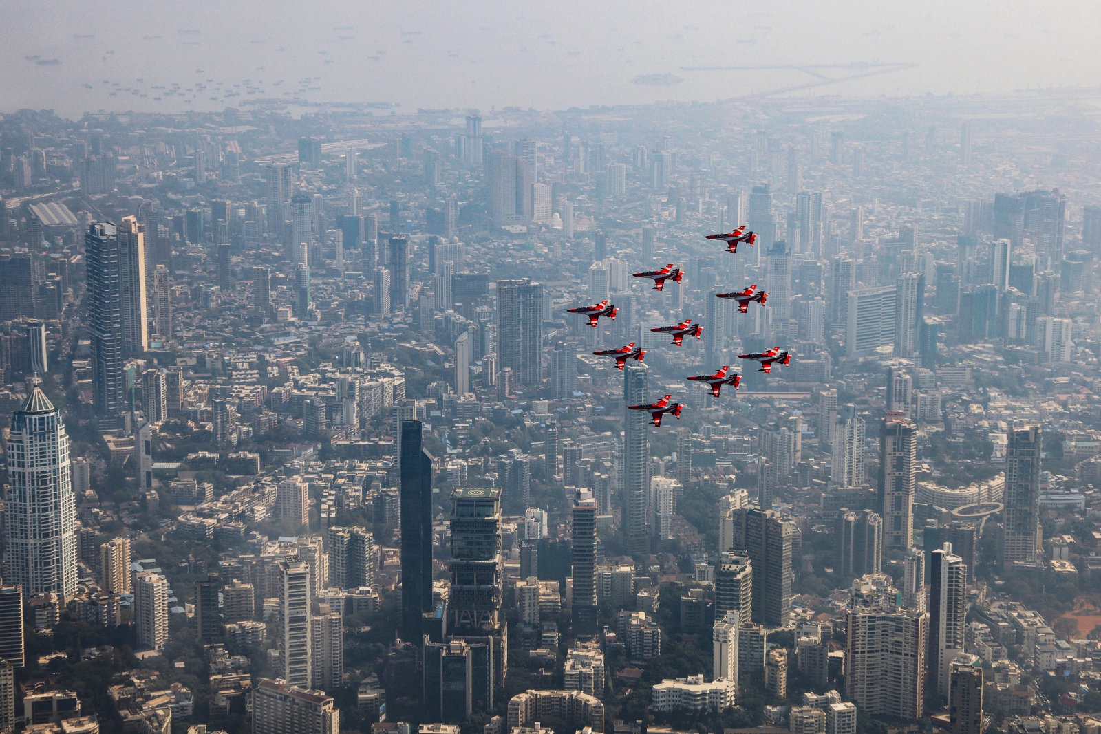 Rehearsal of IAF air display in Mumbai