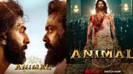 Ranbir Kapoor and Bobby Deol Animal poster