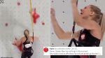 Aleksandra Miroslaw is the women's speed climbing world record holder with a time of 6.53 seconds.