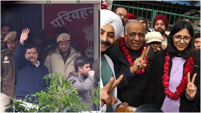 Rajya Sabha polls, Sanjay Singh RS nomination, Swati Maliwal file RS nominiation, Sanjay Singh granted bail, sanjay singh money laundering case, Narain Dass Gupta, AAPs Rajya Sabha picks, RS polls latest news, RS polls latest updates, indian express news