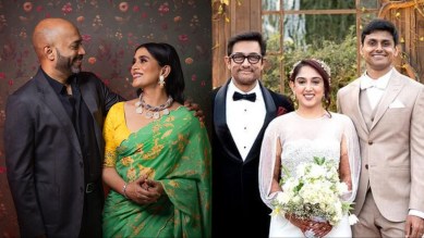 Sonali Kulkarni- Aamir Khan- Ira Khan- Nupur Shikhare wedding
