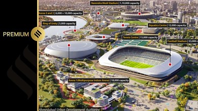 The proposed Sardar Vallabhbhai Patel Sports Enclave in Ahmedabad. (Courtesy Ahmedabad Urban Development Authority)