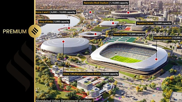 The proposed Sardar Vallabhbhai Patel Sports Enclave in Ahmedabad. (Courtesy Ahmedabad Urban Development Authority)