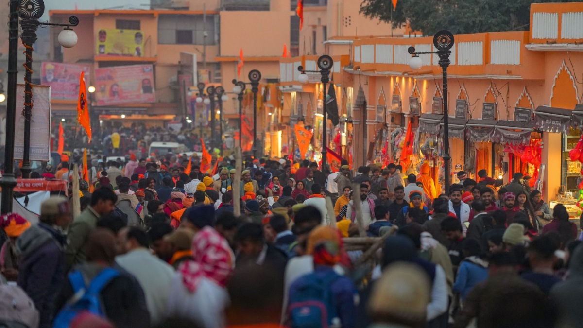 Ayodhya temple crowd