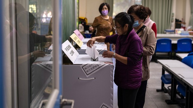 Hou Yu-ih, the candidate of Beijing-favored Kuomintang Party, also known as the Nationalist Party, will be casting his ballot in New Taipei City.