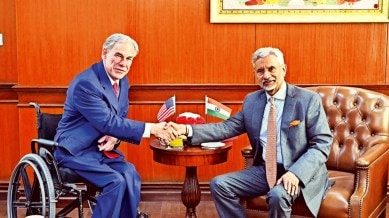 S. Jaishankar, Governor of Texas, Greg Abbott, Jaishankar meets Texas governor, India-US ties, Indian express news, current affairs