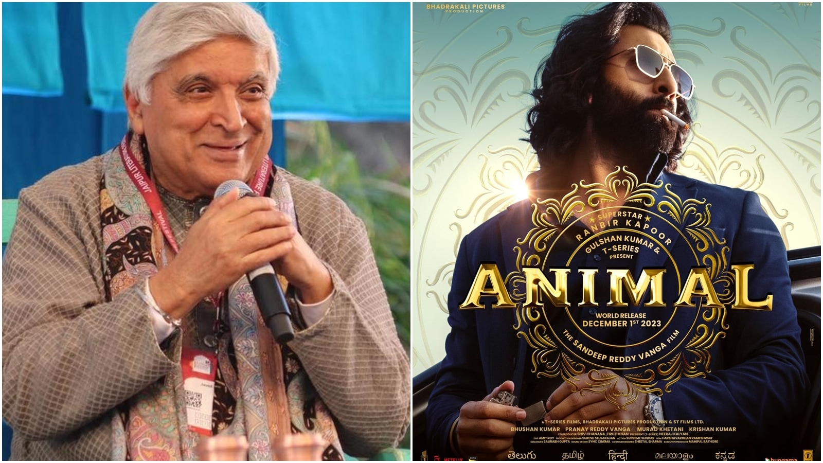 Success Of Films Like Animal Is ‘dangerous’, Says Javed Akhtar As He ...