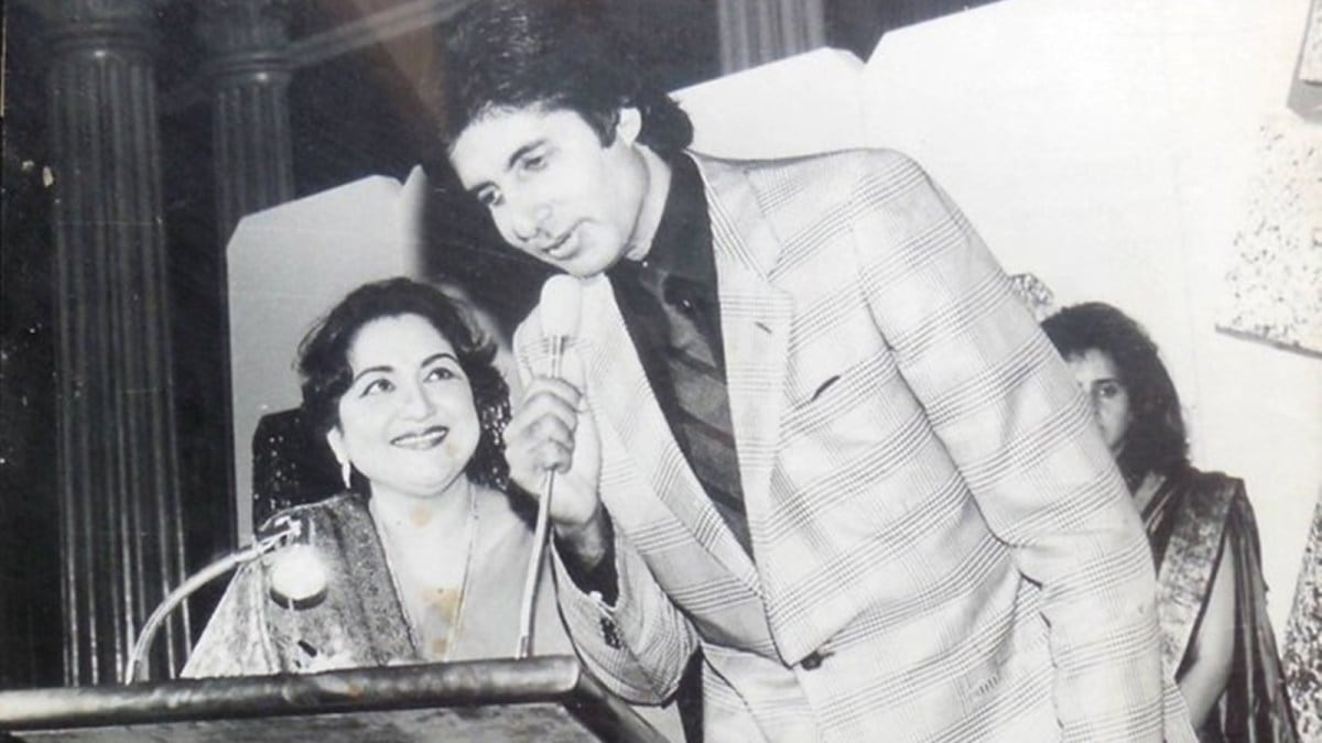 Amitabh Bachchan with Tabassum