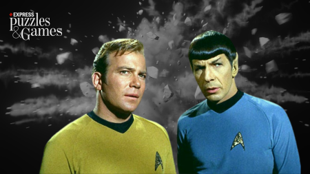 kirk and spock from star trek, to represent a good nerdy team for quizzing