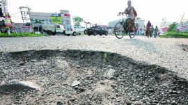 chandigarh, roads, potholes