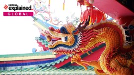 The dragon is an oft-featured symbol in Chinese culture. Although, it was seen as exclusive to the Chinese emperor in ancient times and hence used sparingly. It is considered auspicious.