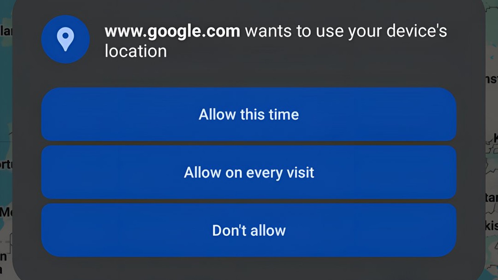 chrome android permissions