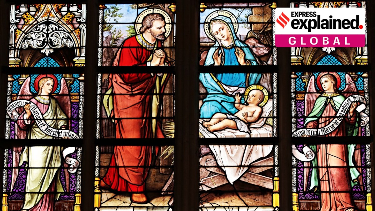 Church windows/ representational.