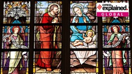 Church windows/ representational.