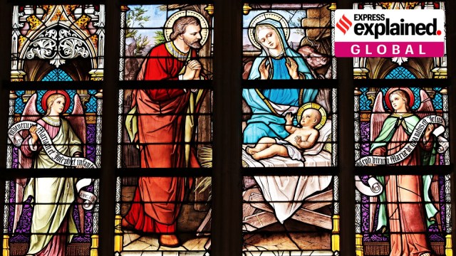 Church windows/ representational.