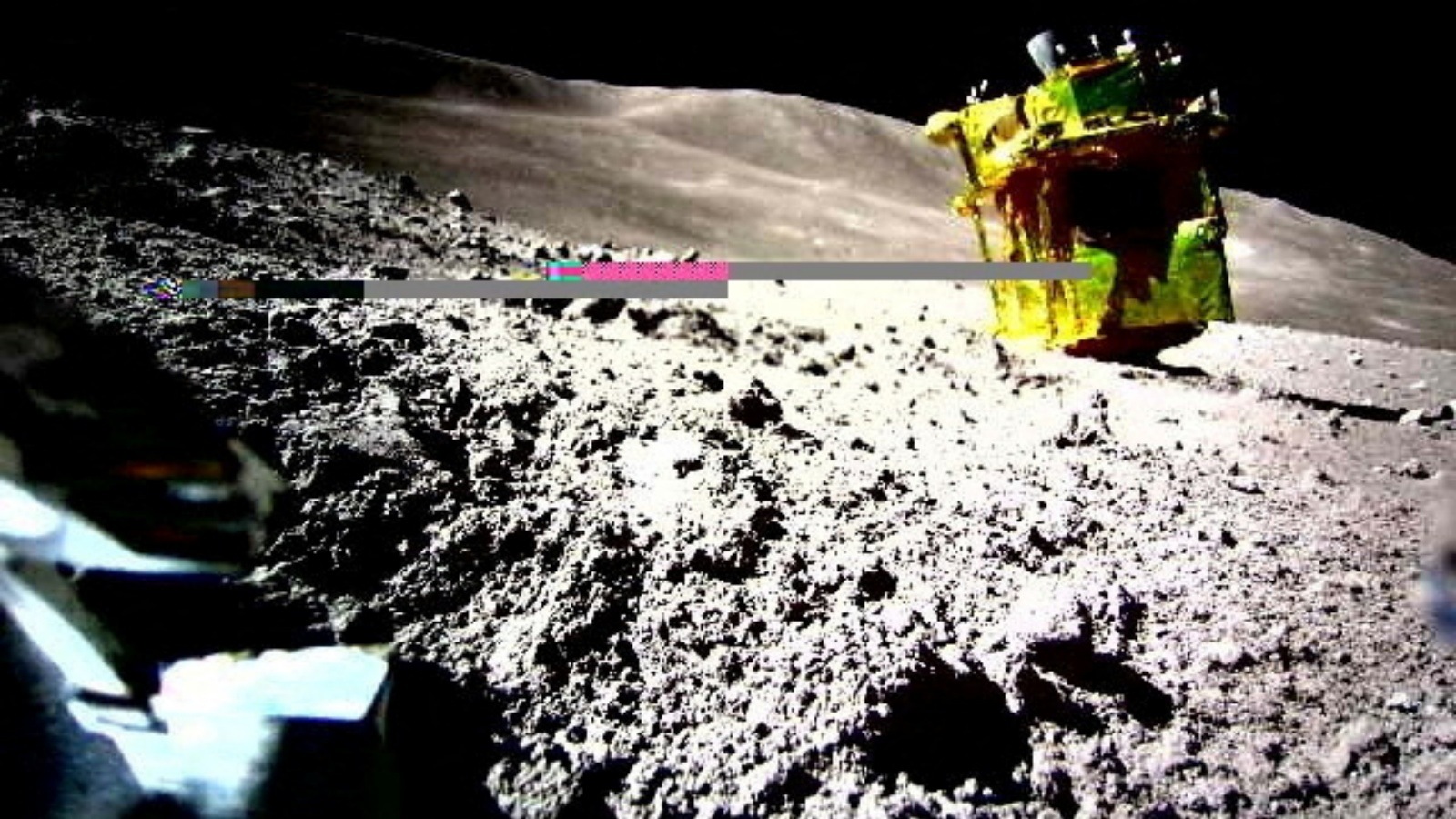 FILE PHOTO: A handout image of the Smart Lander for Investigating Moon (SLIM) taken by LEV-2 on the moon