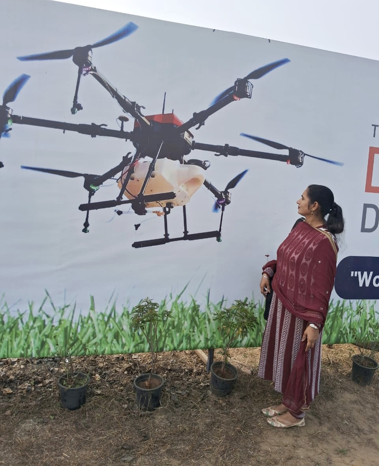 Drone Didis will earn Rs 12 lakh a year if they spray 20 acres for 200 days at the cost of Rs 300 per acre.