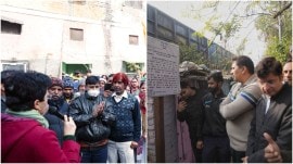 aap kicks of save slums campaign, delhi govts save slums campaign, AAP visists delhi colonies, delhi slums, atishi, Ghar Bachao, BJP Hatao campaign, AAP, BJP, Saurabh Bharadwaj, delhi slums demolition, delhi slums news, indian express news