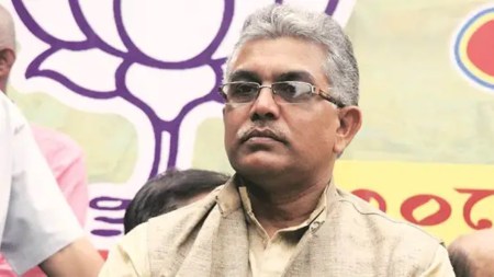 Trinamool Congress, Dilip Ghoshs slams JDU chief, JD(U) president Nitish Kumar, JDU chief’s ‘political opportunism, BJPs Dilip Ghosh, opportunistic politics, INDIA block alliance, TMC MP Sougata Roy, indian express news