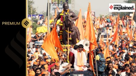 Manoj Jarange Patil's rally from Antarwali Sarati in Jalna, Maharashtra, heading to Mumbai for the demand of Maratha reservation.