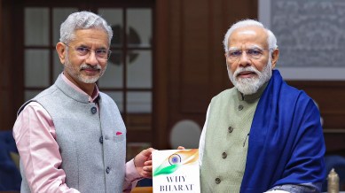 External Affairs Minister S Jaishankar presents the first copy of his book 'Why Bharat Matters' to Prime Minister Narendra Modi. (PTI Photo)