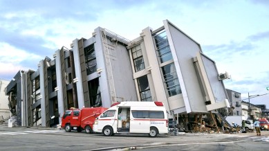 Earthquake News Live Updates: A collapsed building caused by an earthquake is seen in Wajima, Ishikawa prefecture, Japan January 2, 2024, in this photo released by Kyodo. Mandatory credit Kyodo via REUTERS ATTENTION EDITORS - THIS IMAGE WAS PROVIDED BY A THIRD PARTY. MANDATORY CREDIT. JAPAN OUT. NO COMMERCIAL OR EDITORIAL SALES IN JAPAN ?