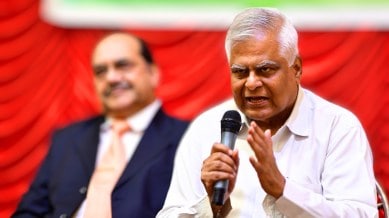 Retired Justice U D Salvi had in 2008 delivered the judgment sentencing 11 men to life imprisonment for the gang-rape of Bilkis Bano and the murder of her family members in the 2002 communal riots. (Express Photo by Ganesh Shirsekar)