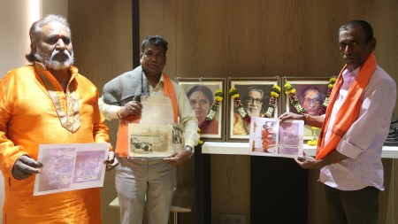 Babri Masjid demolition, 1992 kar sewa, shive sena contribution in kar sewa, kar sewaks felicitation, Shiv Sena chief Bal Thackeray, Ram Mandir event on jan 22, January 22 event, ram mandir pran pratishtha, Thackeray Shiv Sainiks, indian express news, kar sewak news, indian express news