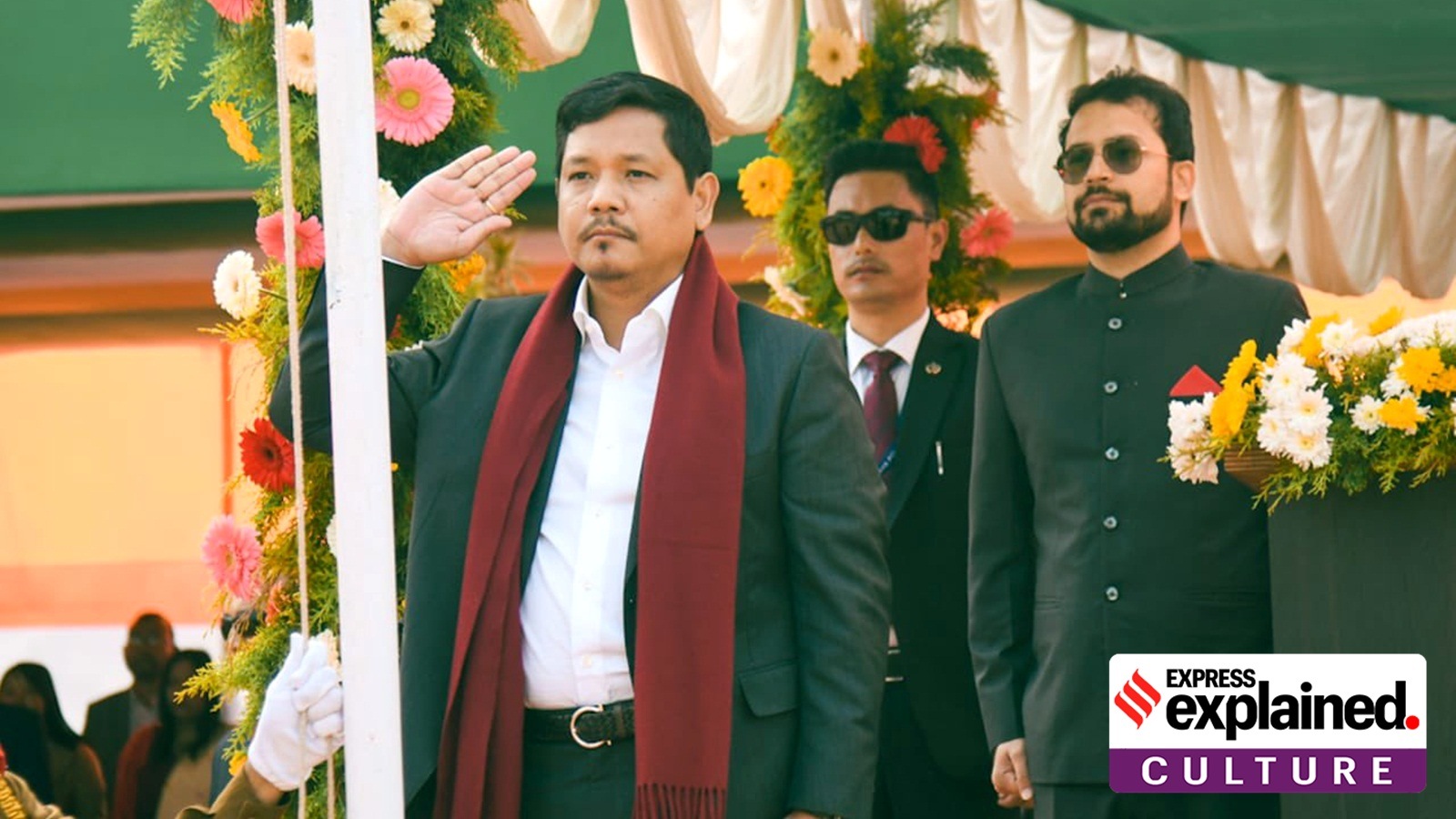 Meghalaya Chief Minister Conrad Sangma at a Republic Day function.