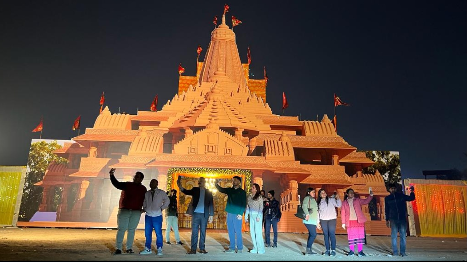 The mini Ayodhya in Chandigarh. (Express Photo)