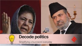 Muzaffar Hussain Baig, mehbooba mufti, kashmir politics