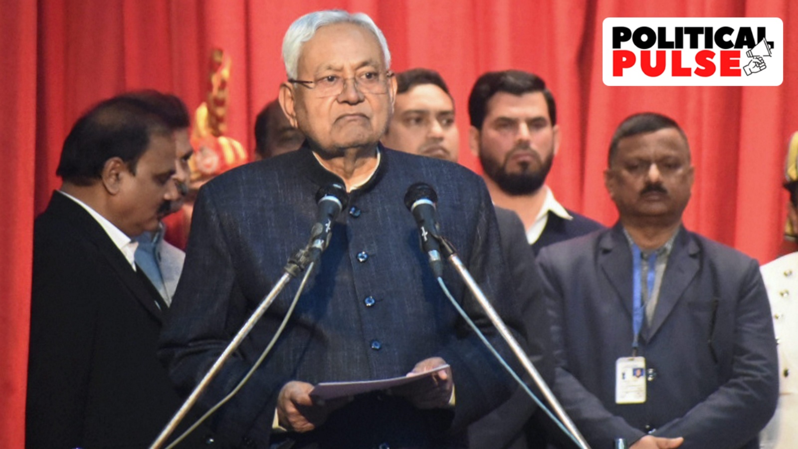 Nitish Kumar sworn in as Bihar CM for the 9th time, along with two deputies from BJP | Political Pulse News