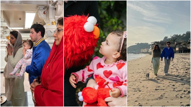 Priyanka Chopra, Nick Jonas attend a puja at a temple in the US as daughter Malti Marie turns 2.