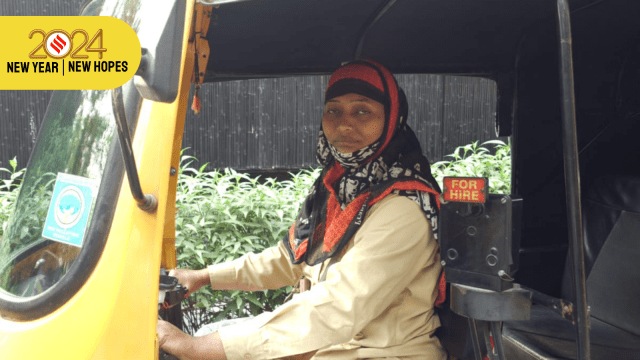 Autorickshaw driver Shradda Sawant. (Express File Photo)