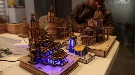 Ayodhya Ram Mandir consecration ceremony, delhi business boom, Delhi flower demand, saffron danglers, Jai Shri Ram flags, Ramcharitmanas copies, Jai Shri Ram flags, Ram Mandir bumper sales, delhi Flower sale, ram mandir 3D model, ayodhya event celebrations in Delhi, delhi news, indian express news