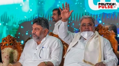 Karnataka Chief Minister Siddaramaiah and Deputy Chief Minister DK Shivakumar