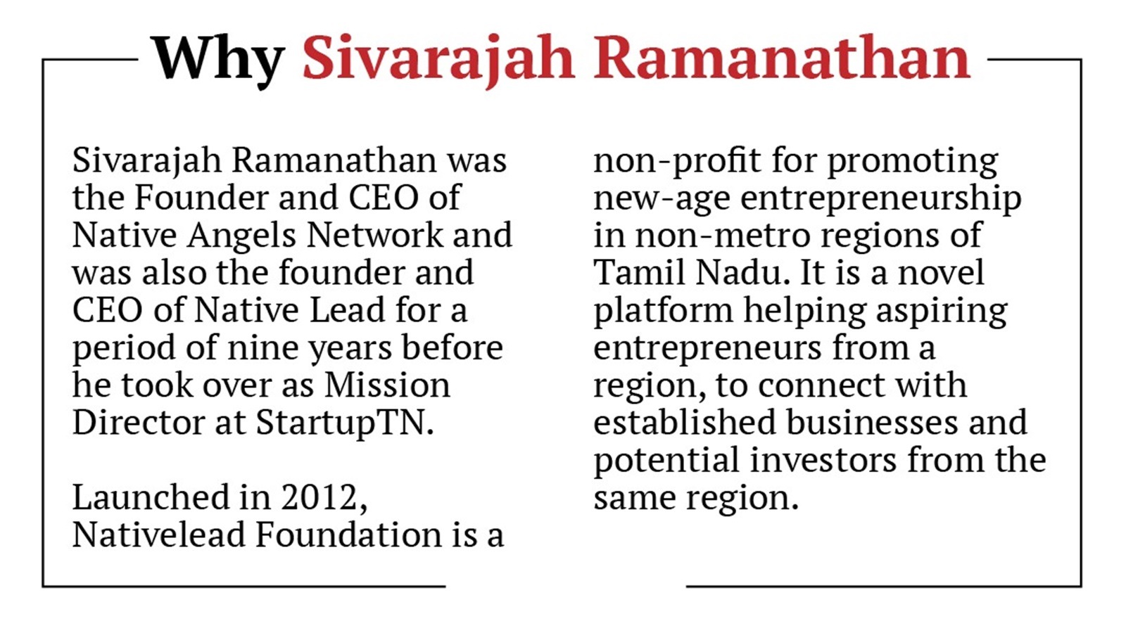 Tamil Nadu tech startup