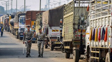 truck drivers protest, punjab news, indian express