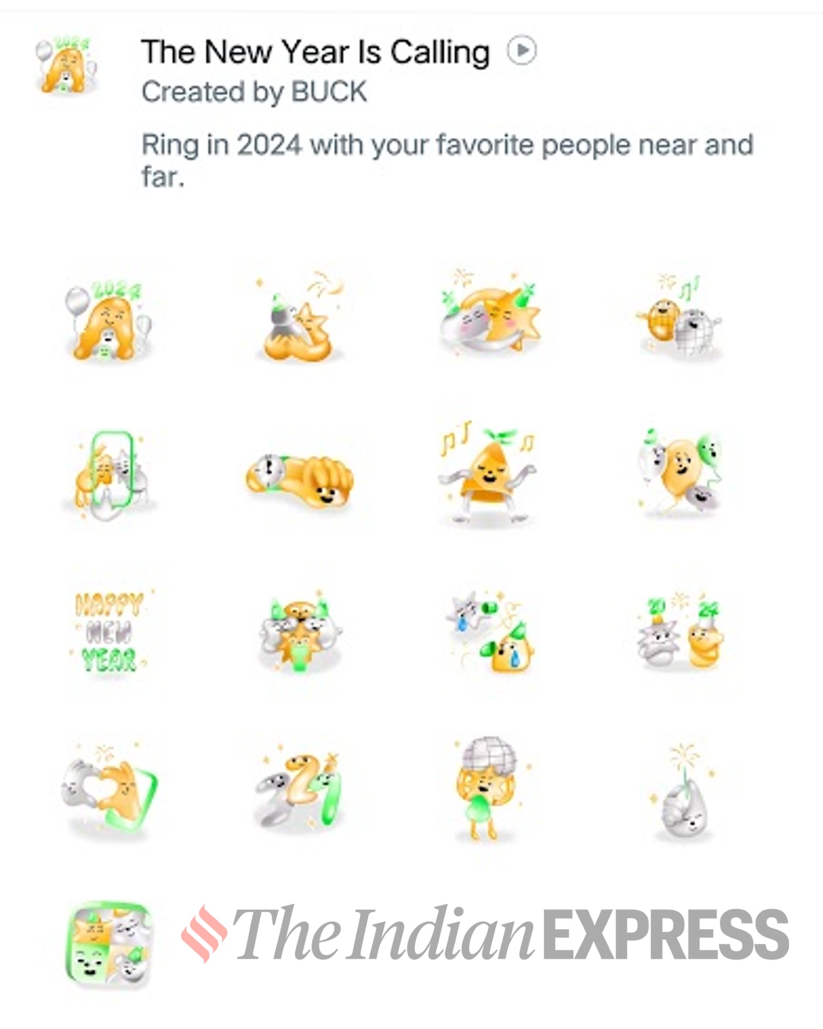 How to send 'Happy New Year 2024' stickers on WhatsApp