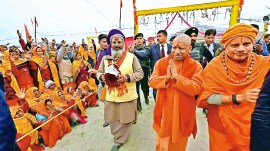 Ram Mandir, Yogi Adityanath, Ram temple inaguration, Ayodhya Ram temple inaguration, Ram temple, Ayodhya Ram temple, Lucknow news, Uttar pradesh news, Lucknow, India news, Indian express, Indian express India news, Indian express India