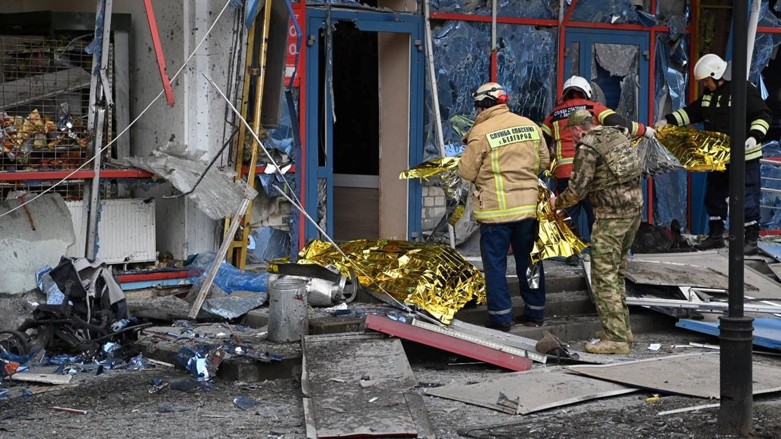 Aftermath of missile attack on Belogorod