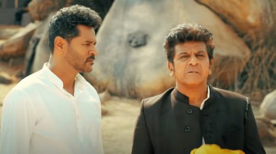 Prabhudheva and Shivarajkumar in Karataka Damanaka