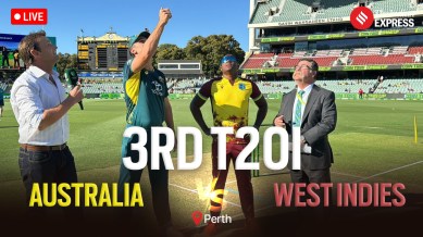 AUS vs WI Live Score: Catch all the live updates of Australia vs West Indies third T20I from Perth